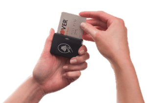 Bluetooth Card Reader with hands 2